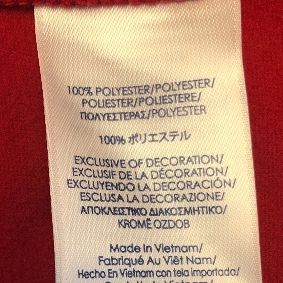 Chaps Sports Half Zip Fleece Pullover Red Women's - Picture 5 of 8